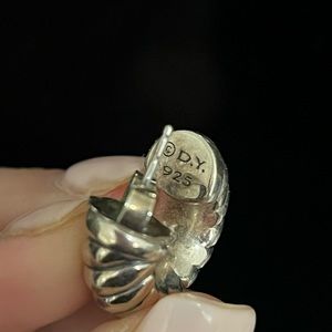 AUTHENTIC David Yurman Sculpted Cable Shrimp Earrings